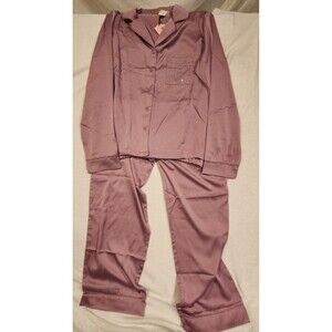 Juicy Couture Women's Pajama Set Purple Embellished Logo Rhinestone medium